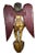 Vintage Asian Hand-Carved Giltwood Female Angel Statue, Circa 1950 For Sale - Image 4 of 10