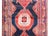 A wonderful early 20th century vintage Persian Mazleghan rug with bold geometric pattered medallions woven in crimson,...