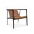 Elliot armchair by collector materials: solid oak wood armrests. Black lacquerd metal frame structure. Uphostered in...