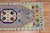Vintage Zabihi Collection Funky Turkish Anatolian Mat Size Rug - 1'6" x 3'9" For Sale - Image 4 of 6