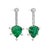 These earrings feature 11ct of richly verdant emeralds, each one hand‑carved into an elegant leaf motif — a beautiful nod...