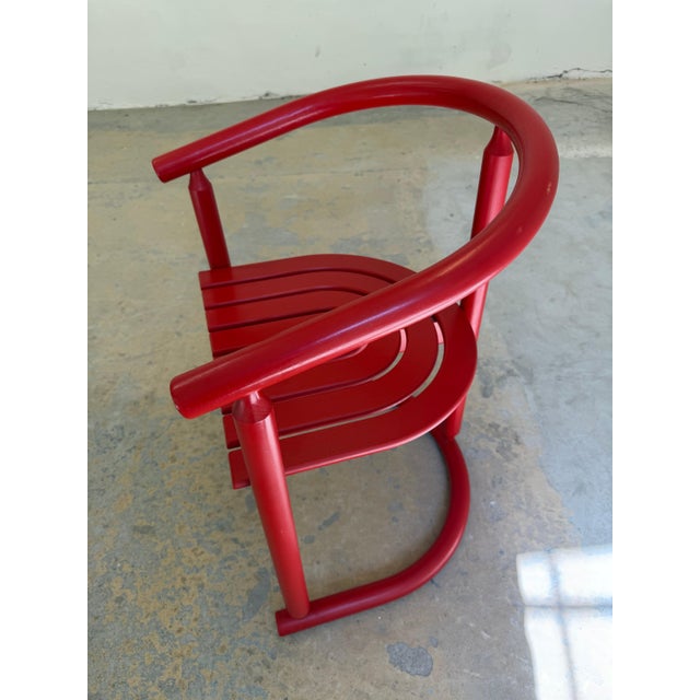 Red Red Armchair by Allmilmö, 1980s For Sale - Image 8 of 11