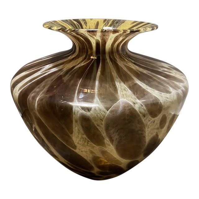 Vintage MCM Maestri Vetrai Murano Style Italian Art Glass Vase For Sale