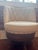 Rustic Swivel Barrel Accent Chair | Tufted Upholstery | Wine Barrel Style For Sale - Image 4 of 8