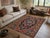 Refined kilim from the Senneh area (present-day Sanandaj, in Persian Kurdistan), an expression of the prestigious Kurdish...