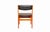 Dining Chairs in Teak and Black Vinyl Upholstery, Set of 5 For Sale - Image 4 of 8
