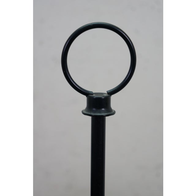 Vintage Black Tole Students Library Parlor Bouillotte Reading Lamp Lantern 23" For Sale - Image 6 of 18
