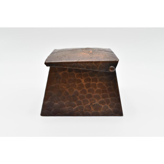 Craftsman Studios Copper Inkwell C. 1920s For Sale - Image 4 of 12