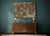 Mid-Century Modern Mid-Century Murano Glass and Brass Console Wall Mirror For Sale - Image 3 of 10