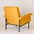 Mid-Century Modern Lounge Chair in Mustard Yellow Fabric, 1950s For Sale - Image 4 of 12