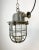 Mid-Century Modern Industrial Grey Cast Iron Cage Pendant Light, 1960s For Sale - Image 3 of 14
