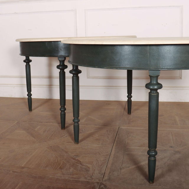 English Painted Console Tables, Set of 2 For Sale - Image 4 of 9