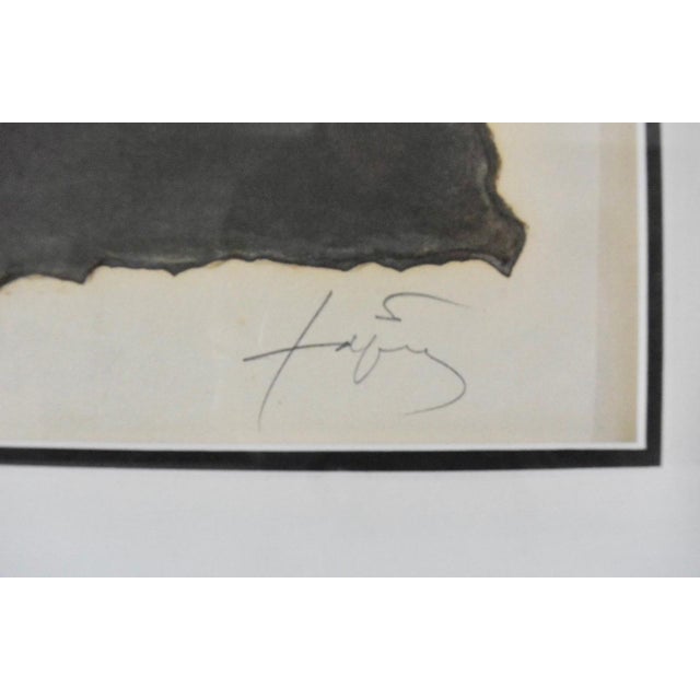 Dark Gray Antoni Tàpies, Spanish Post Modern Abstract Aquatint Color Etching Antoni Tapies, 1979 For Sale - Image 8 of 9