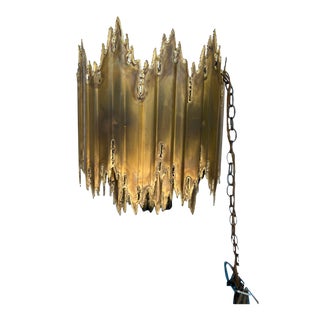 1960’s Mid-Century Modern Brutalist Chandelier by Tom Greene for Feldman Lighting Co. For Sale