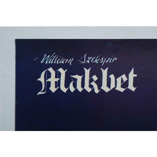 1982 Original Polish Theater Poster, Makbeth (Macbeth) For Sale - Image 4 of 4