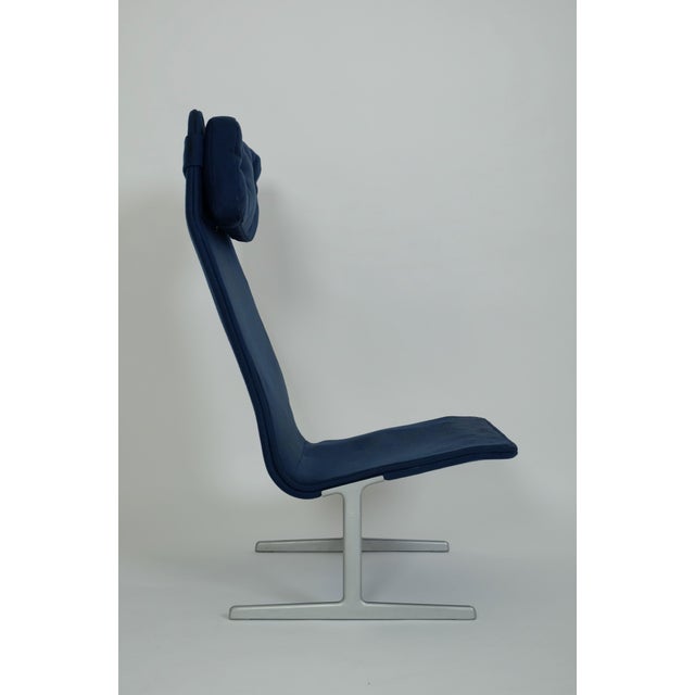 Metal Vintage Lounge Chair and Ottoman by Dieter Rams for Vitsoe, 1970s, Set of 2 For Sale - Image 7 of 18