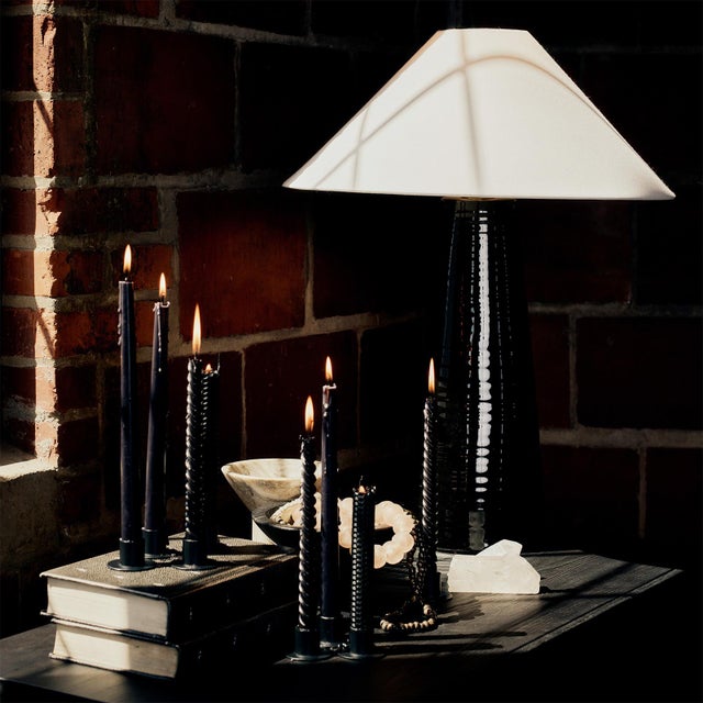 The Koda Ceramic Table Lamp is accented with horizontal throwing lines that add handcrafted texture and depth. Topped with...