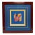 Philippa Tunstill Signed "Blue Fandango" Large Framed Abstract Print For Sale