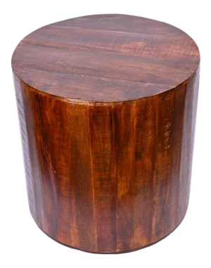 Farmhouse Reclaimed Chestnut Brown Accent Table