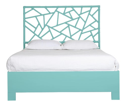 Tiffany Bed Queen - Turquoise