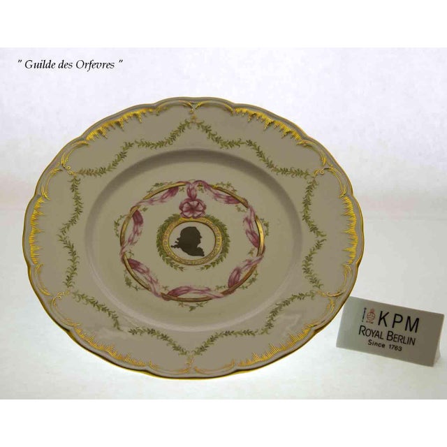 Ref. # 930-140000/1 Description : Limited Edition 1/20 Hand-Painted Large Dinner Plate Male Silhouette Large Dinner...