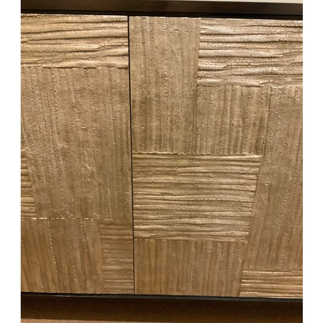 John Richard Modern Warm Silver Meta Credenza For Sale - Image 4 of 6