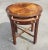 1980s Lane Furniture 1980s Chinese Chippendale Bookmatched Mahogany Round Side Table For Sale - Image 5 of 11