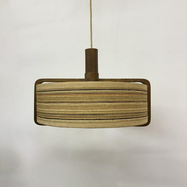 Teak Hanging Lamp from Temde Leuchten, 1970s For Sale - Image 3 of 18