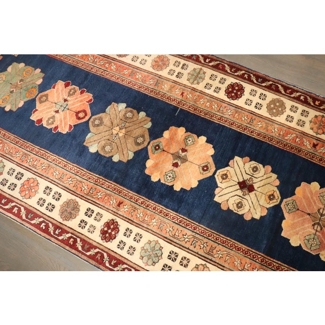 Textile 19th Century Antique Zabihi Collection Talish Runner - 3'4" x 8'10" For Sale - Image 7 of 7