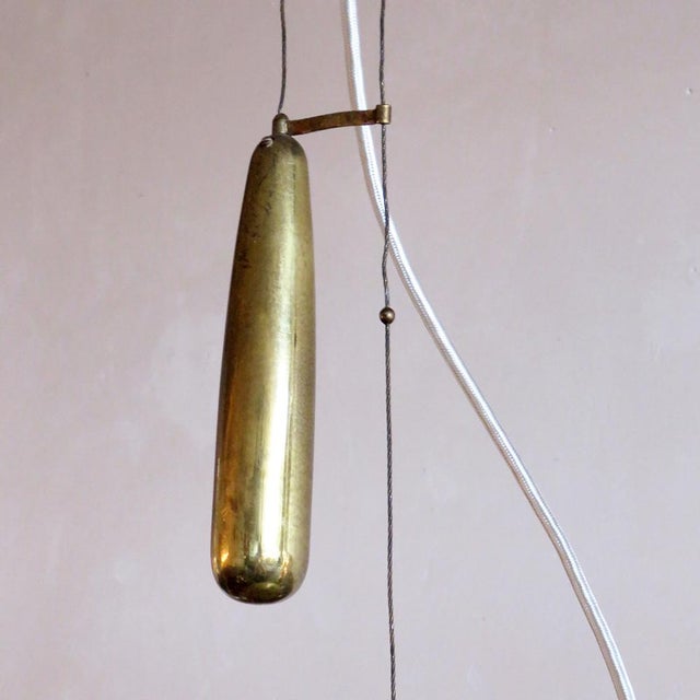 Metal Large Paavo Tynell Counter Weight Chandelier ‘A1965’, 1950 For Sale - Image 7 of 10