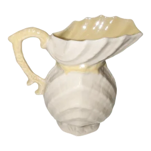 1920s Belleek Pottery Double Shell Creamer
