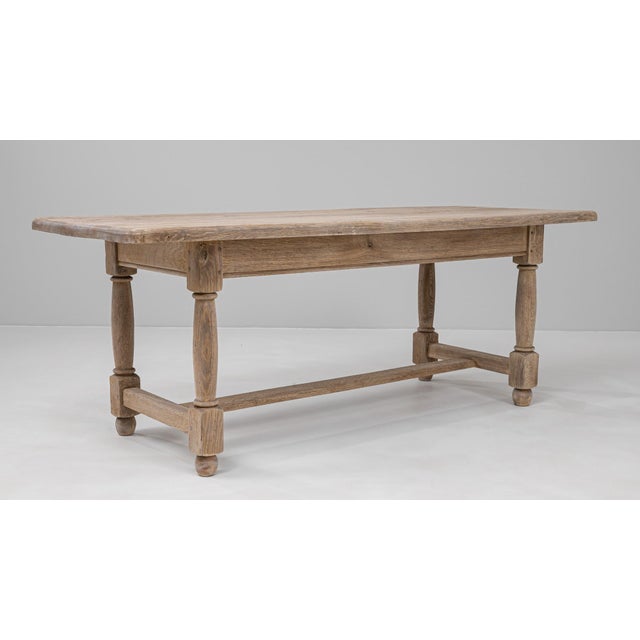 Late 20th Century 20th Century French Oak Dining Table For Sale - Image 5 of 18