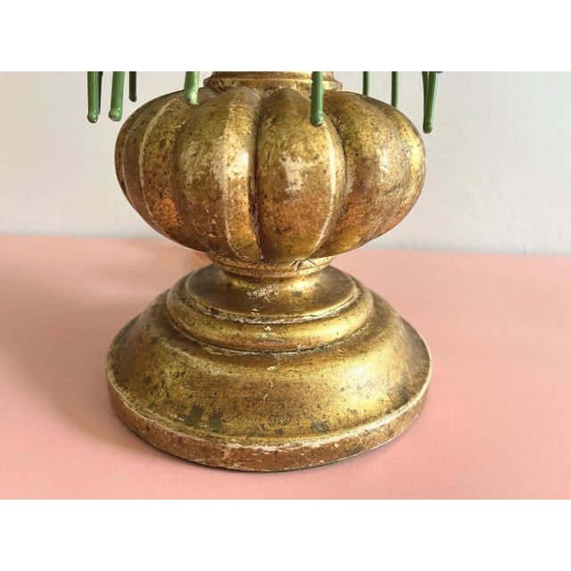 1960s Italian Topiary Lamp & Shade For Sale - Image 15 of 18