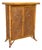 Vintage Coastal Faux Bamboo Cabinet by Palecek With Pineapple Motif Doors For Sale