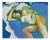 Celia Guibbert, Nude Blue Is the Warmest Color, 2000s, Painting on Canvas For Sale
