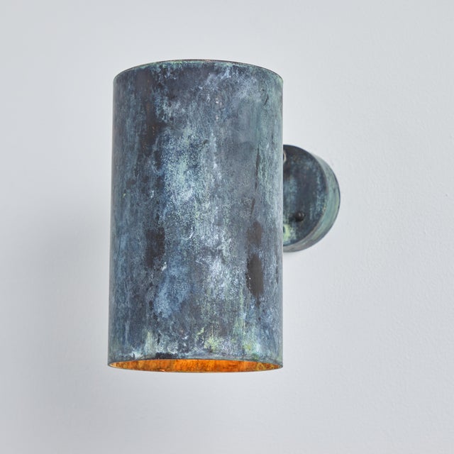 Large Hans-Agne Jakobsson C 627 'Rulle' Darkly Patinated Outdoor Sconce For Sale In Los Angeles - Image 6 of 9