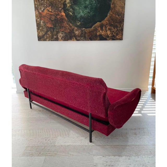 Vintage Sofa in the style of Marco Zanusos, 1950 For Sale - Image 4 of 5