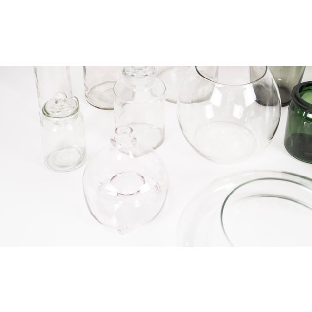 Glass Bottles and Jars, Set of 13 For Sale - Image 9 of 16