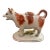 Antique Staffordshire Cow Form Figural Creamer, Circa 1860's For Sale