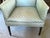 Wood Regency Deep Seated Howard and Sons Style Library Arm Chair For Sale - Image 7 of 10