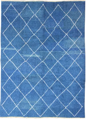 Modern Moroccan Rug With All-Over Lattice Design by Keivan Woven Arts