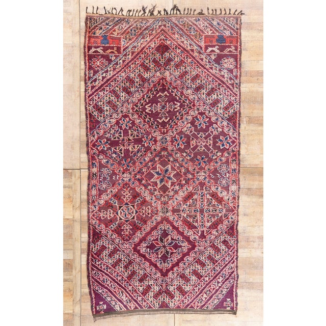 Vintage Beni M'Guild Moroccan Rug, 06'06 X 12'05 For Sale - Image 10 of 10