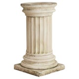 French Fluted Stone Pedestal, 1960s For Sale