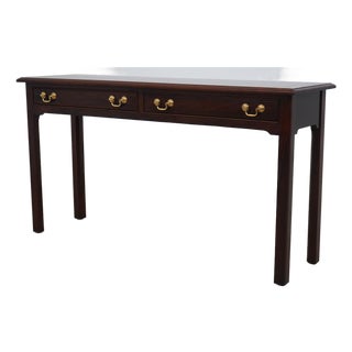 Stickley Mahogany 2 Drawer Console Table For Sale