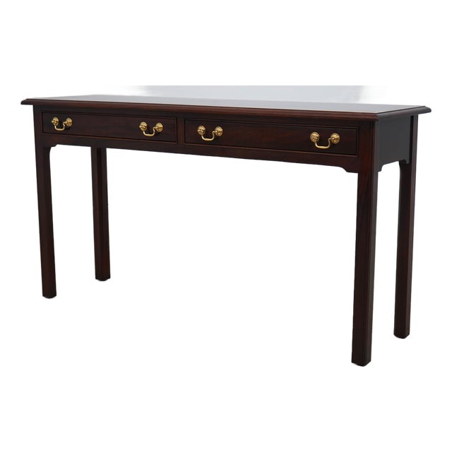 Stickley Mahogany 2 Drawer Console Table For Sale