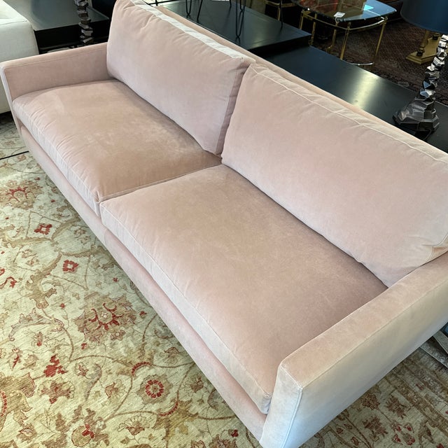 Room & Board Jasper Sofa, Rose For Sale - Image 10 of 12