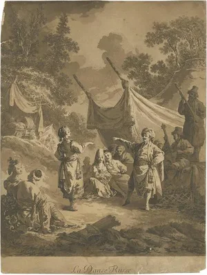 Jean Baptist Le Prince, Russian Dance, 1769, Print