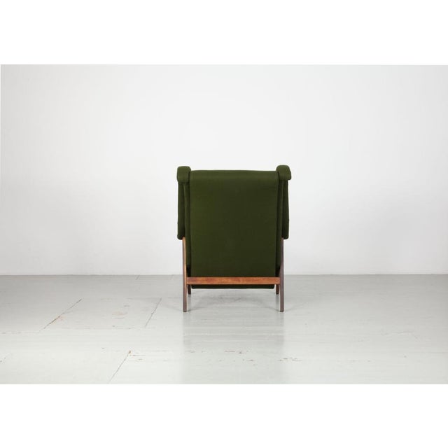 Wood Italian Wing Chair, 1960s For Sale - Image 7 of 18