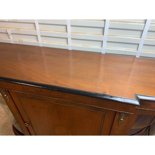 Beautiful 19th Century Inlay Walnut Credenza For Sale In Tampa - Image 6 of 12