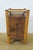 Late 20th Century Boho Chic Bamboo Wicker Rattan Magazine Rack Trash Waste Bin 15" For Sale - Image 4 of 13